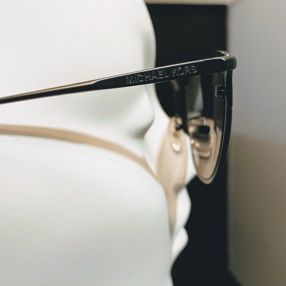 Michael Kors 54mm Round Monogram Mirror Sunglasses - Picture 10 of 11